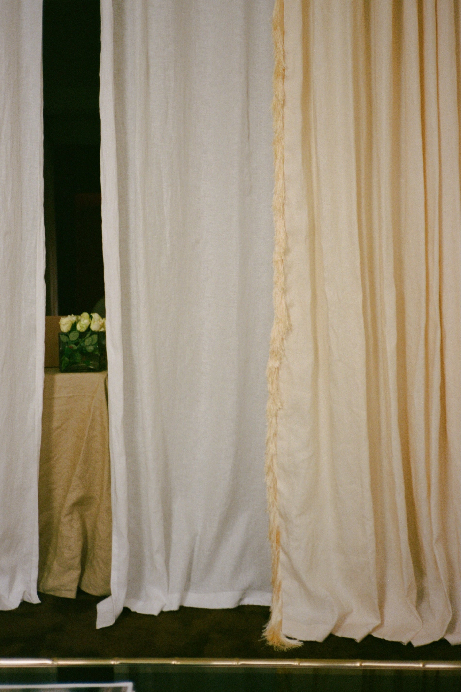 Cut fringe - champagne