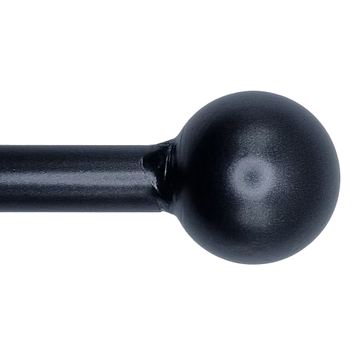 19mm black curtain pole