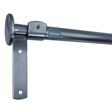19mm black curtain pole recess fit