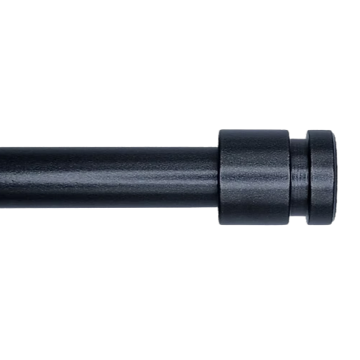 19mm black curtain pole