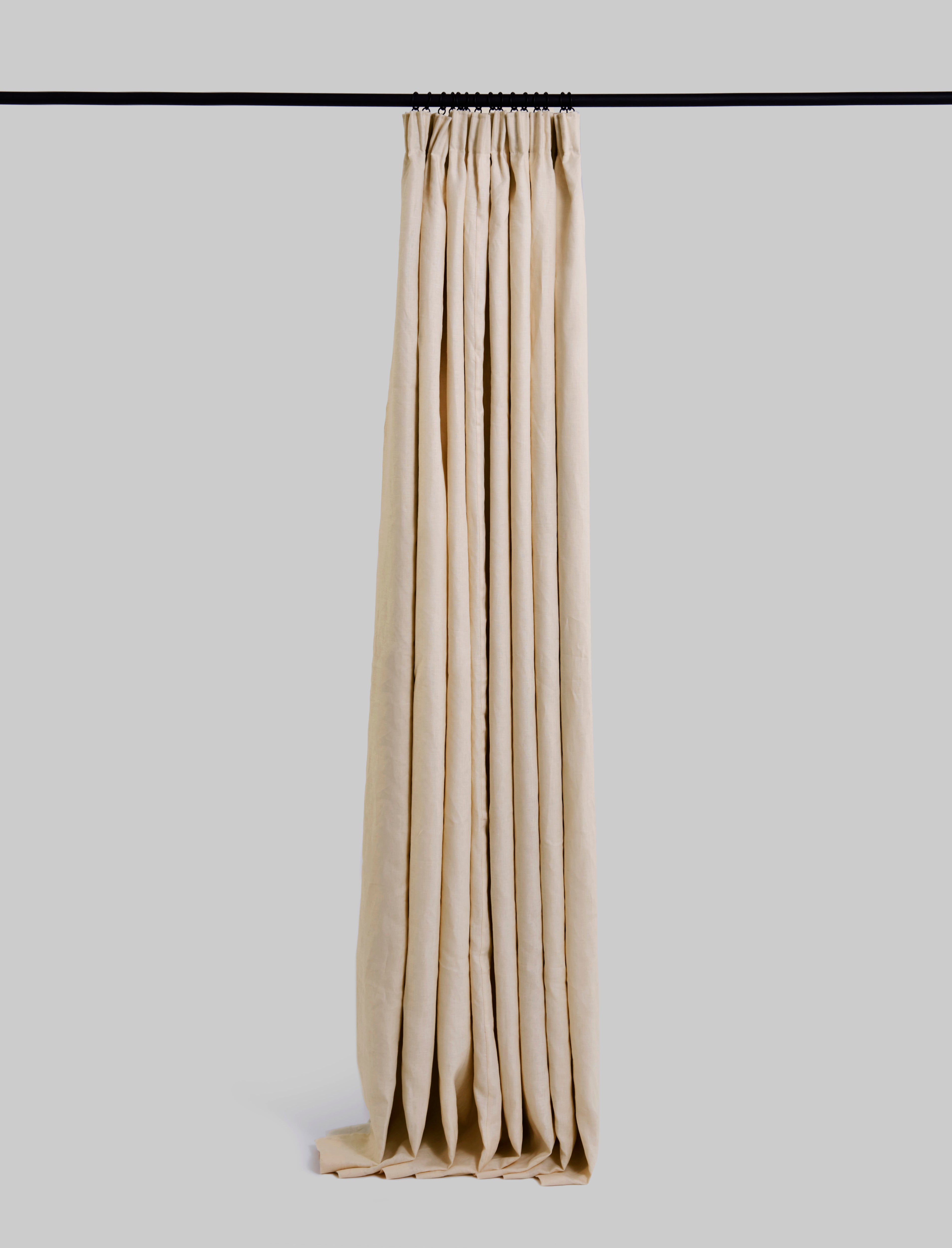 The blackout lined curtain - Soft Washed Mediumweight Linen
