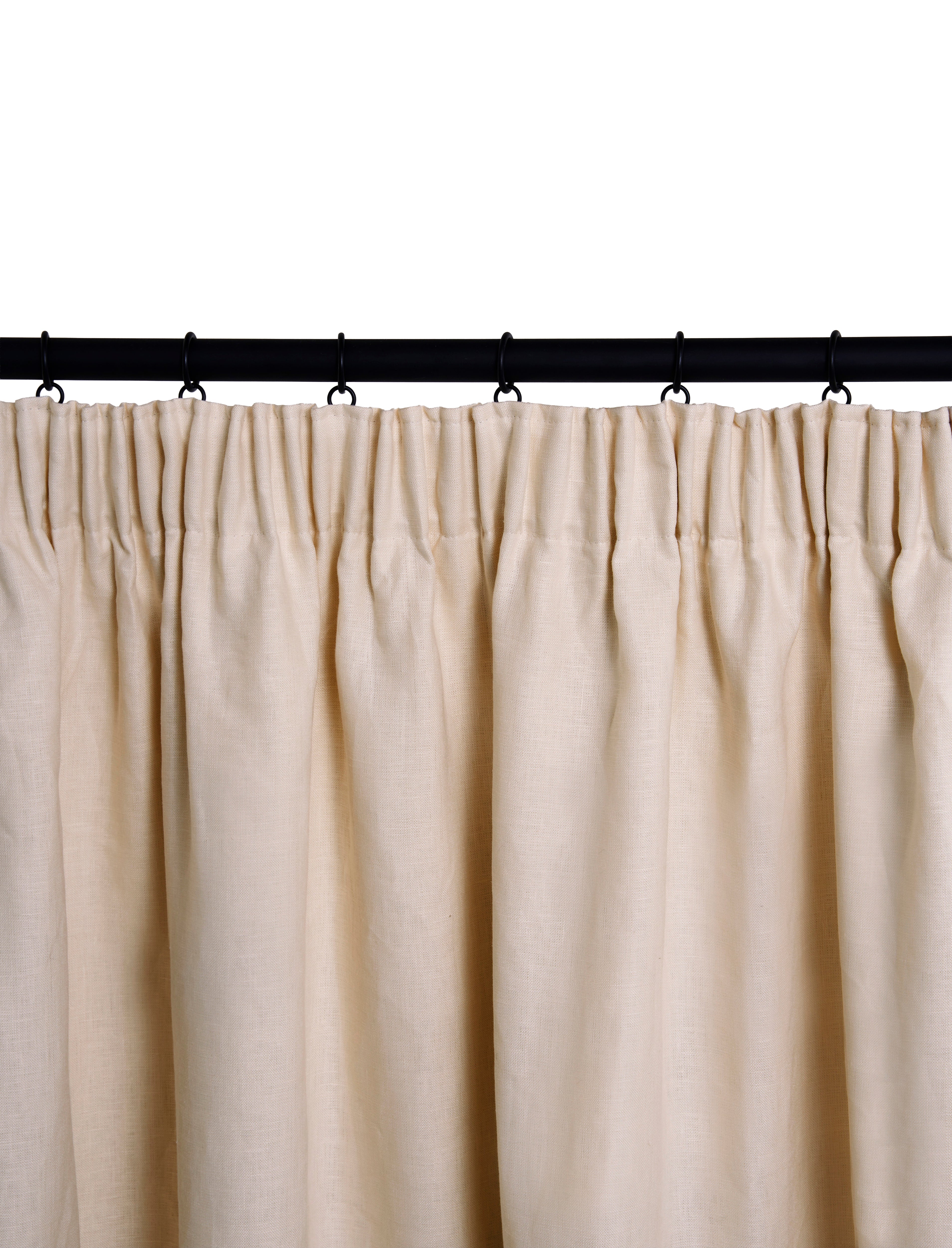 The blackout lined curtain - mediumweight linen