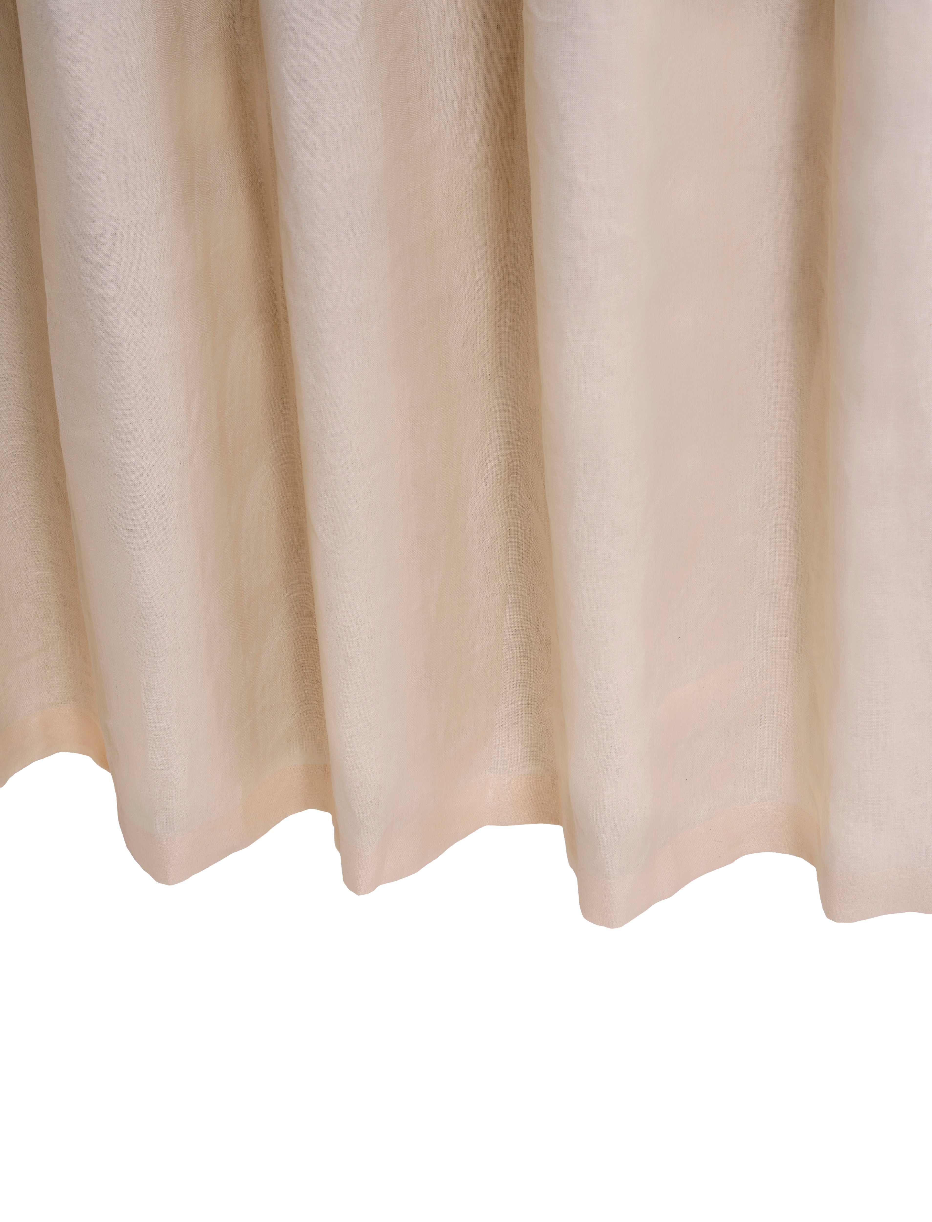The blackout lined curtain - mediumweight linen