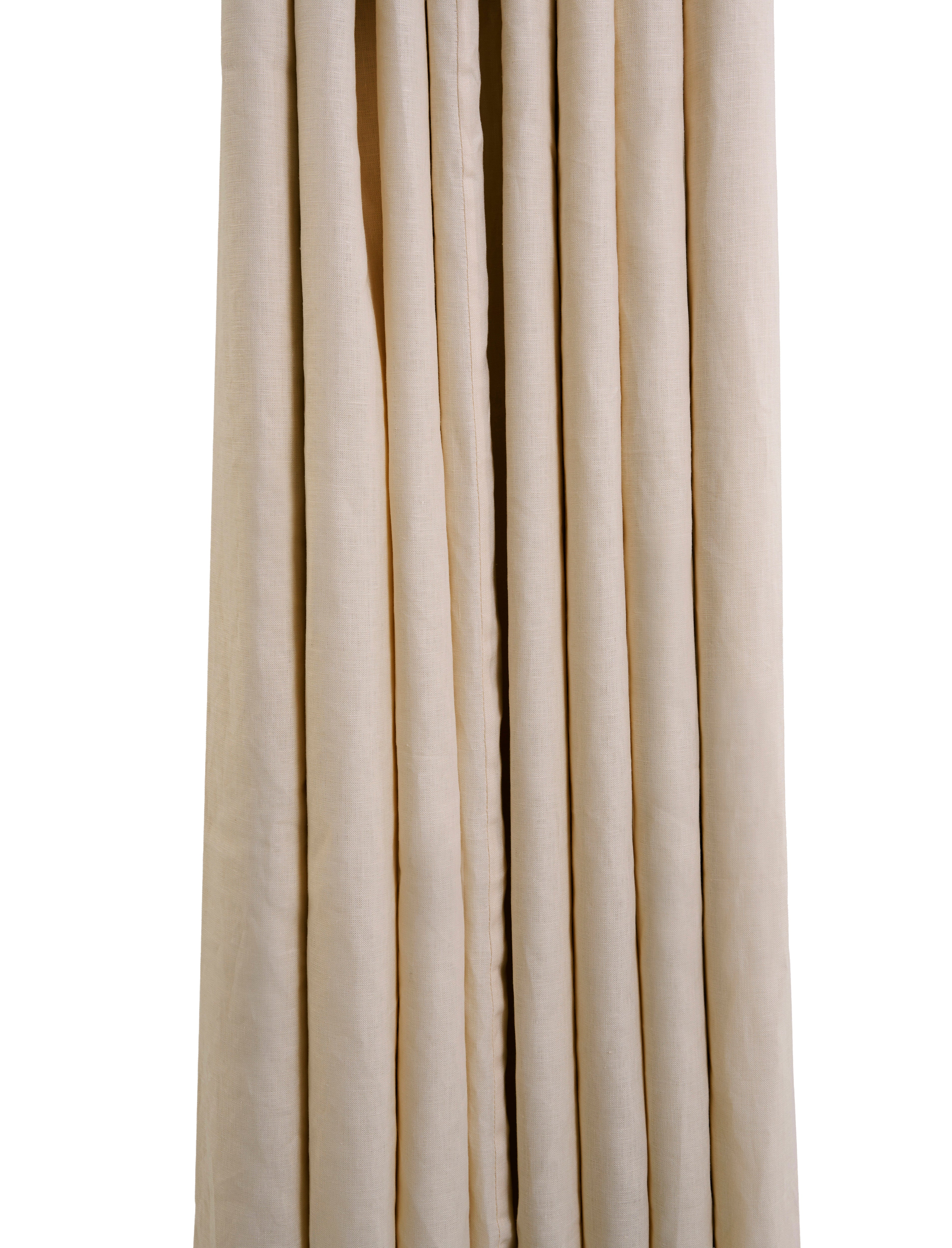 The blackout lined curtain - mediumweight linen