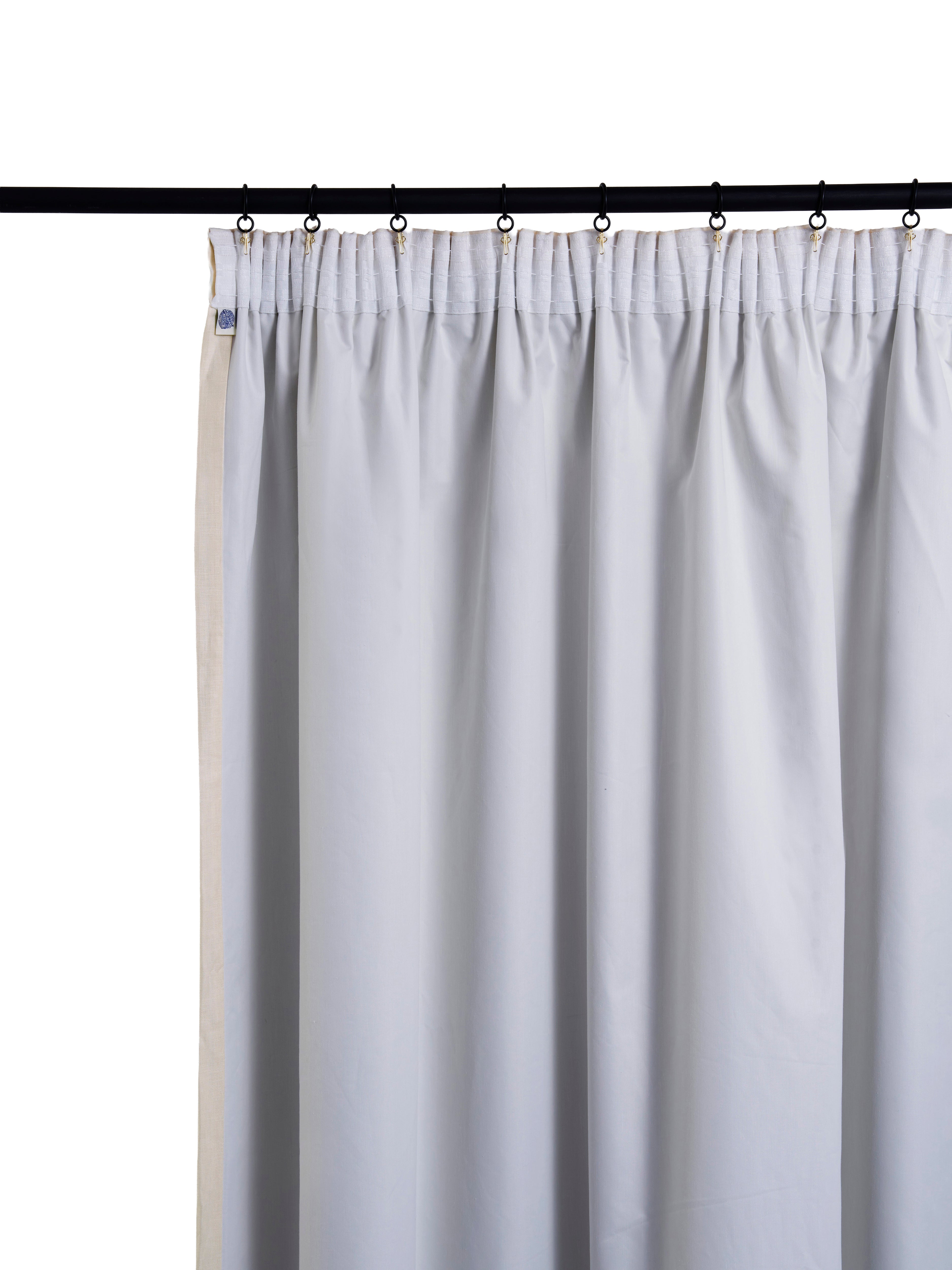 The blackout lined curtain - mediumweight linen