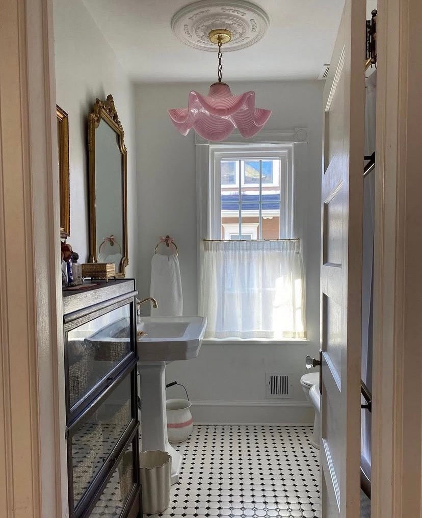 The cafe curtain - lightweight linen with a pleated top