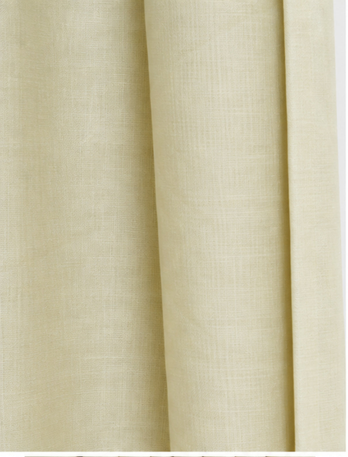The blackout lined curtain - mediumweight linen - vellum