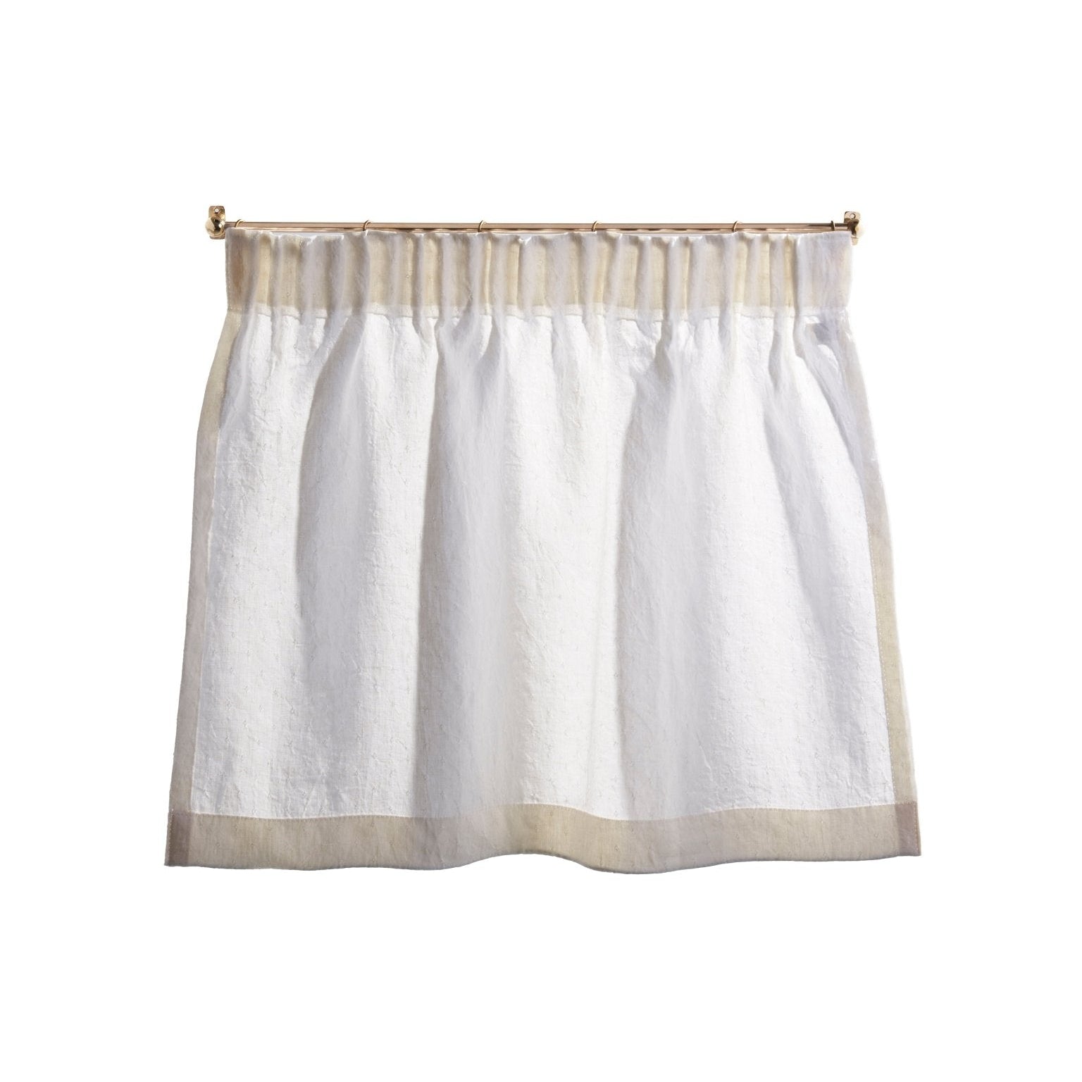 cafe curtain - pleated top - alvington - East London Cloth