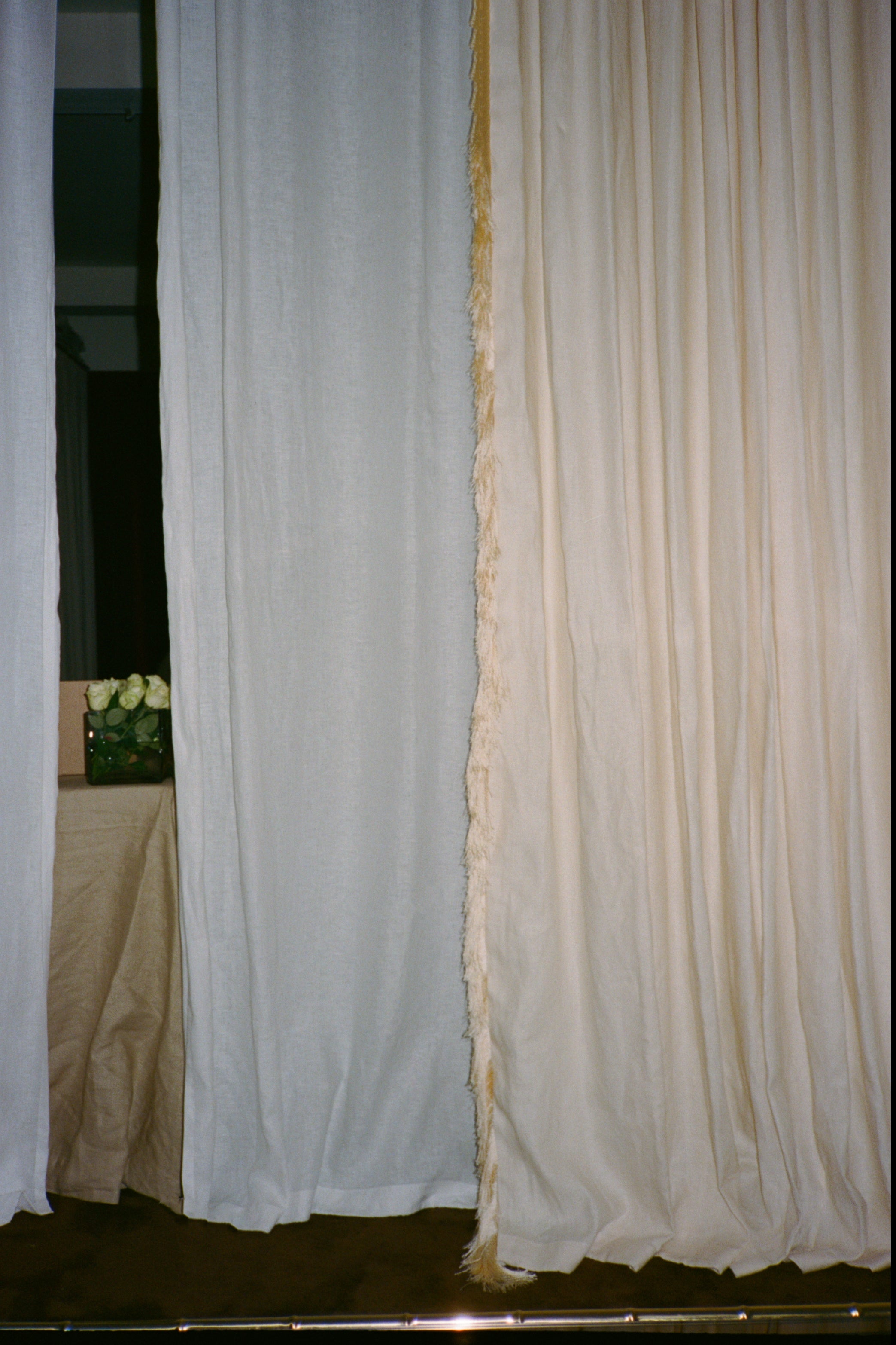 Cut fringe - champagne