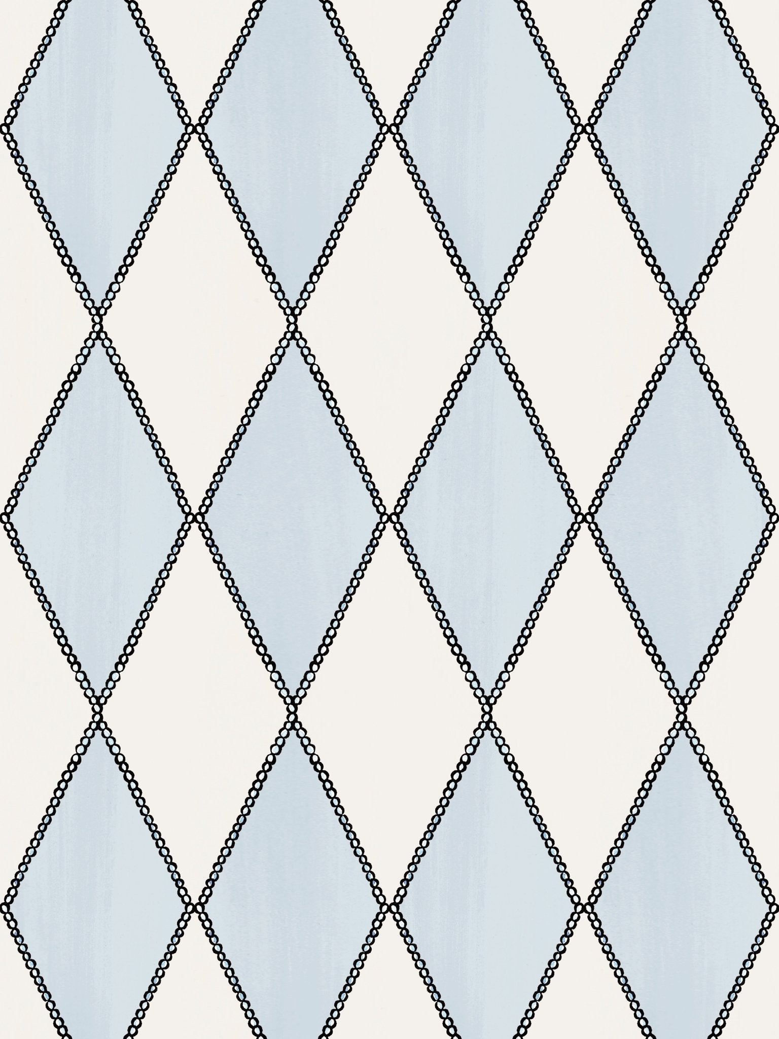 Harlequin pearl - gustavian blue - East London Cloth