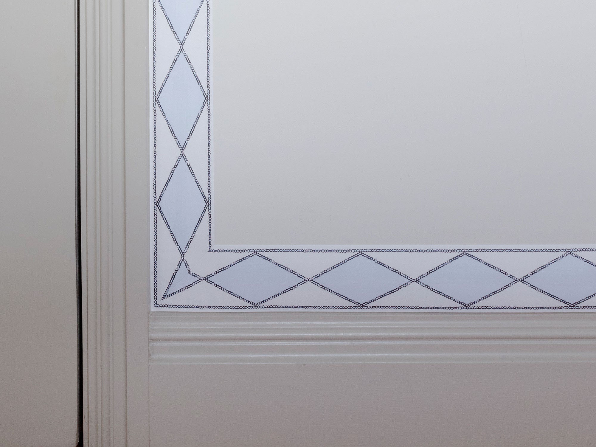 Harlequin pearl - gustavian blue - East London Cloth