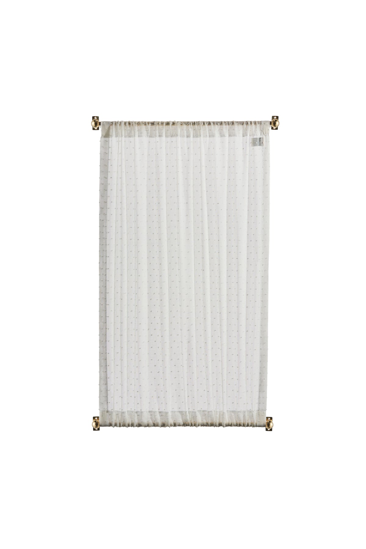 The cafe curtain - lace with a double pocket - polski