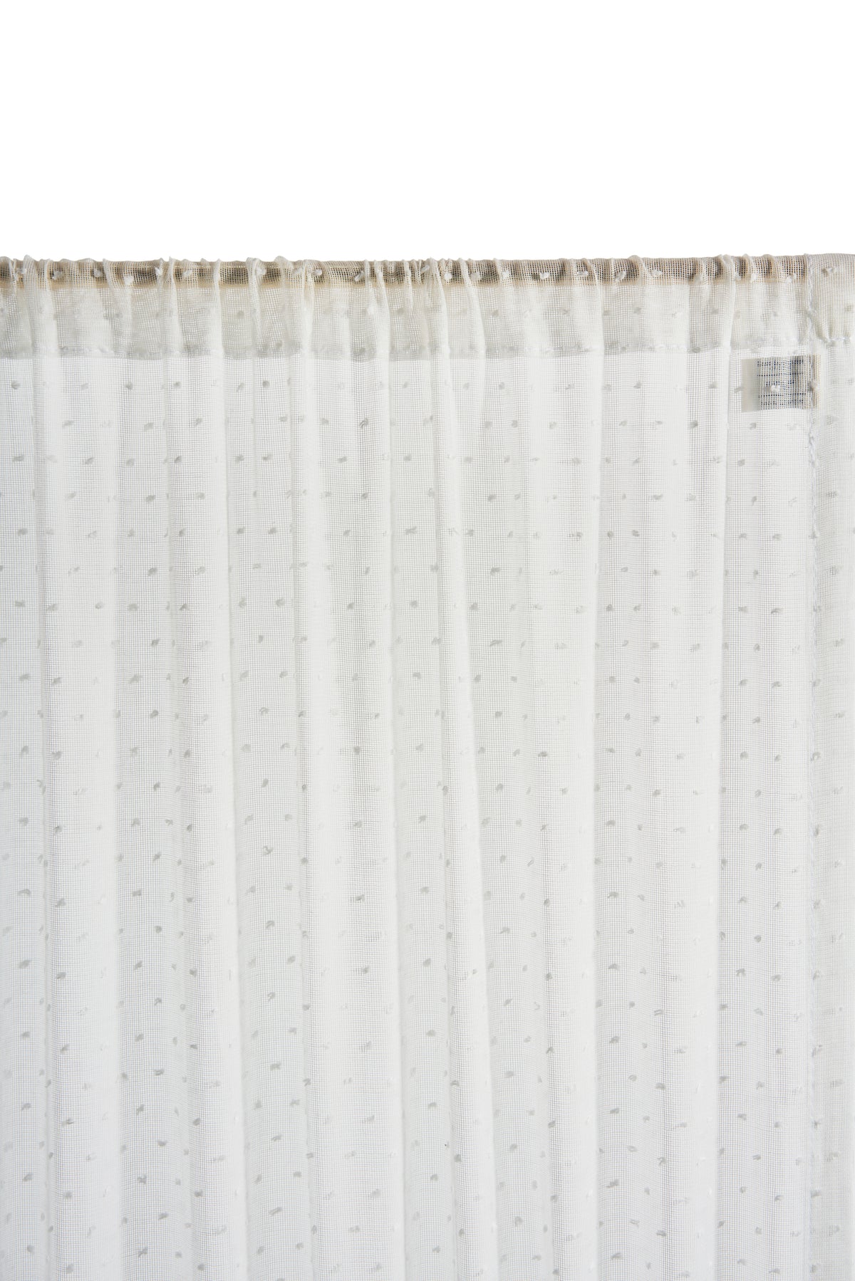 The cafe curtain - lace with a double pocket - polski