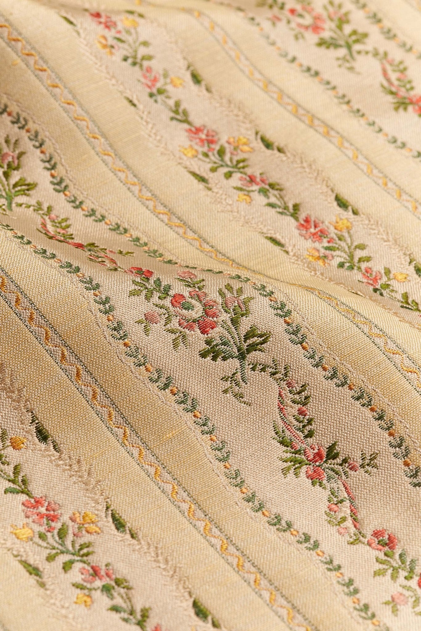 Spitalfields stripe - Straw - East London Cloth