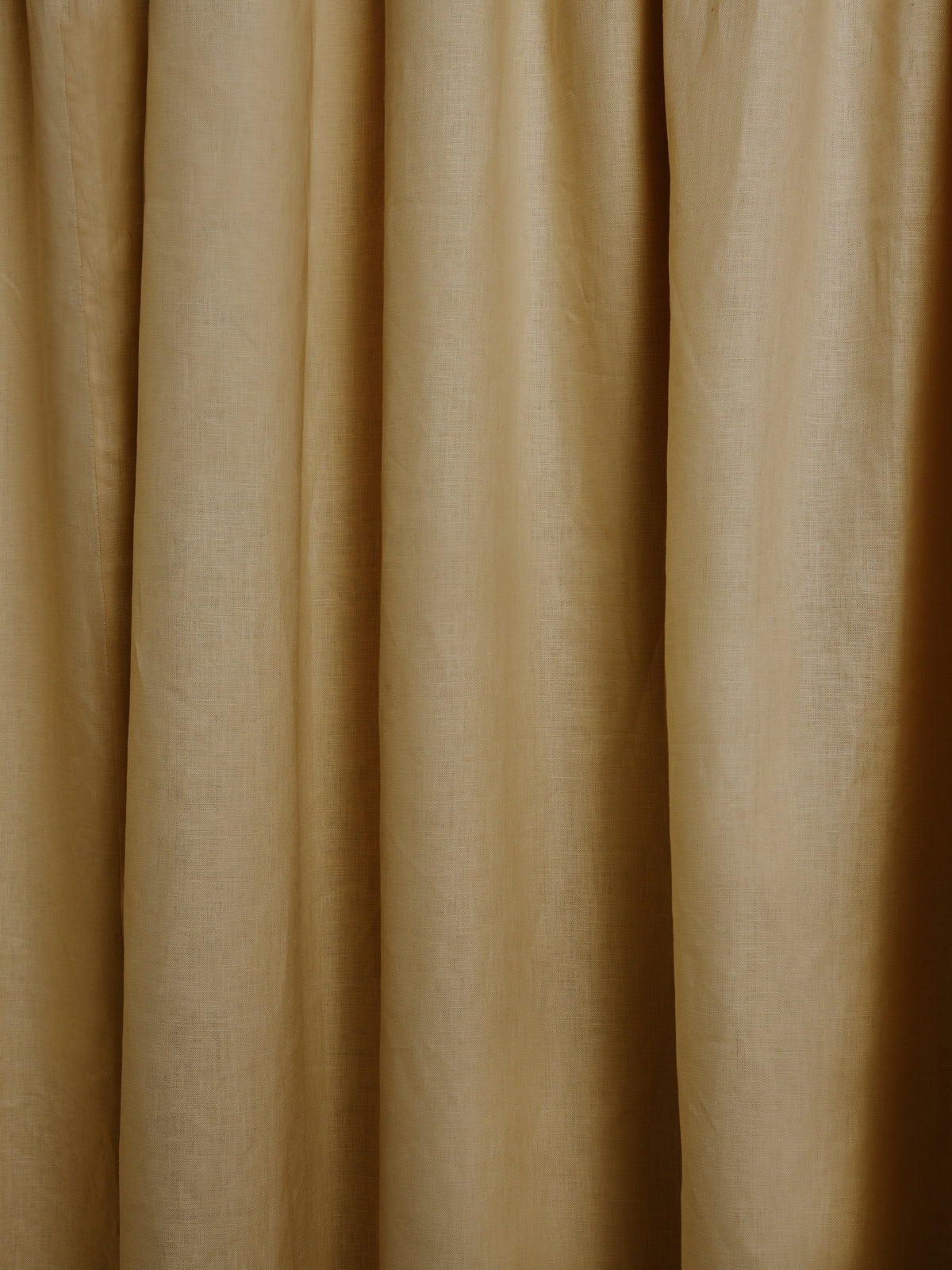 The blackout lined curtain - mediumweight linen - lute