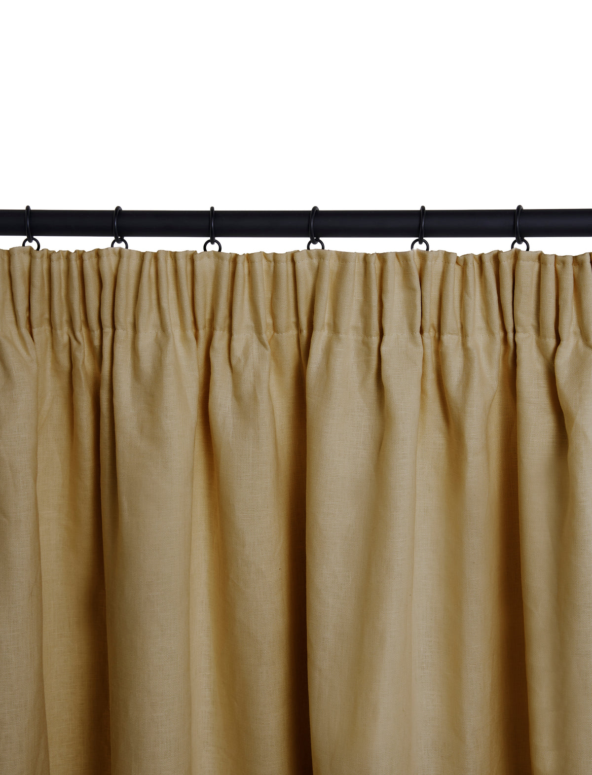 The blackout lined curtain - mediumweight linen - lute