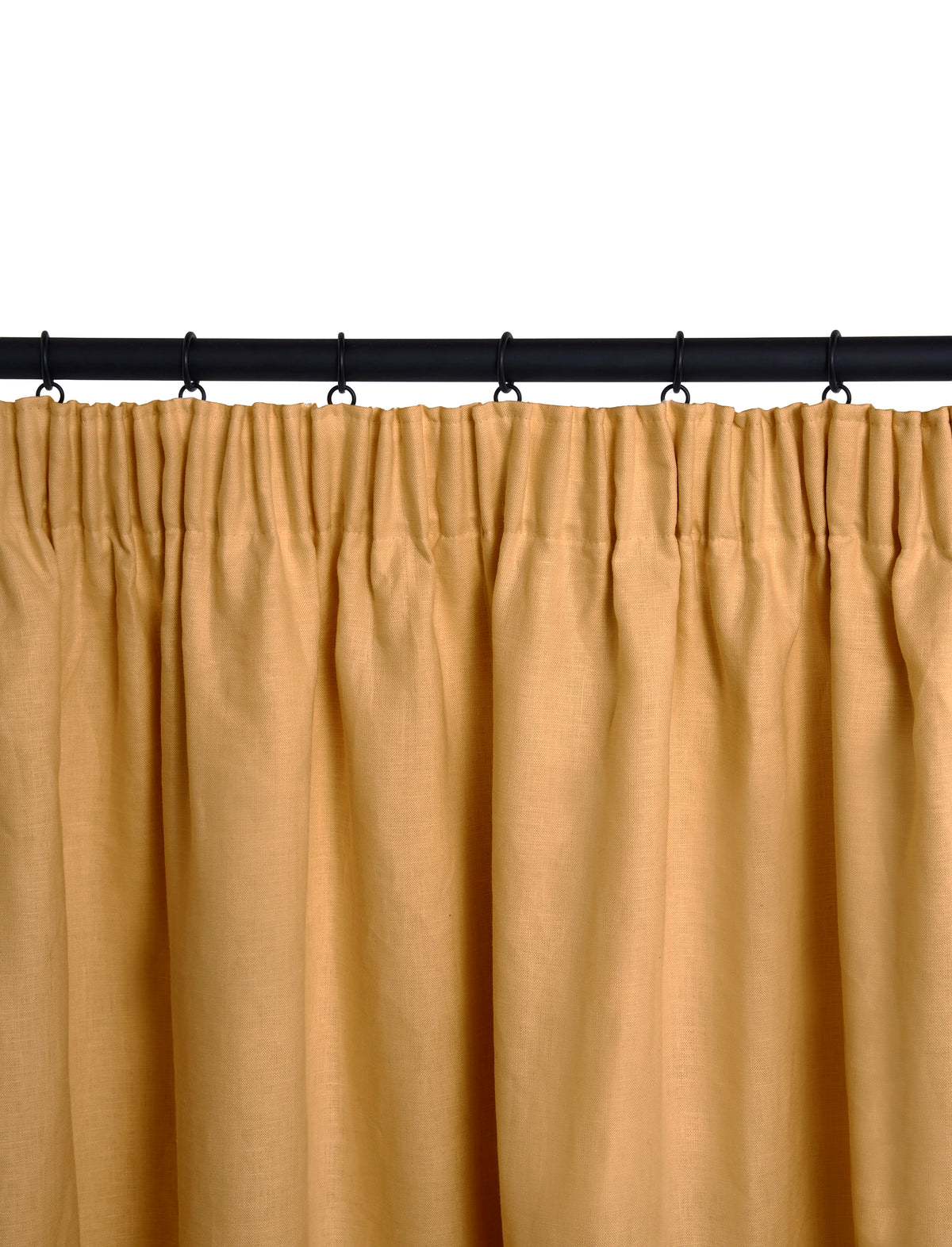 The blackout lined curtain - mediumweight linen - sienna