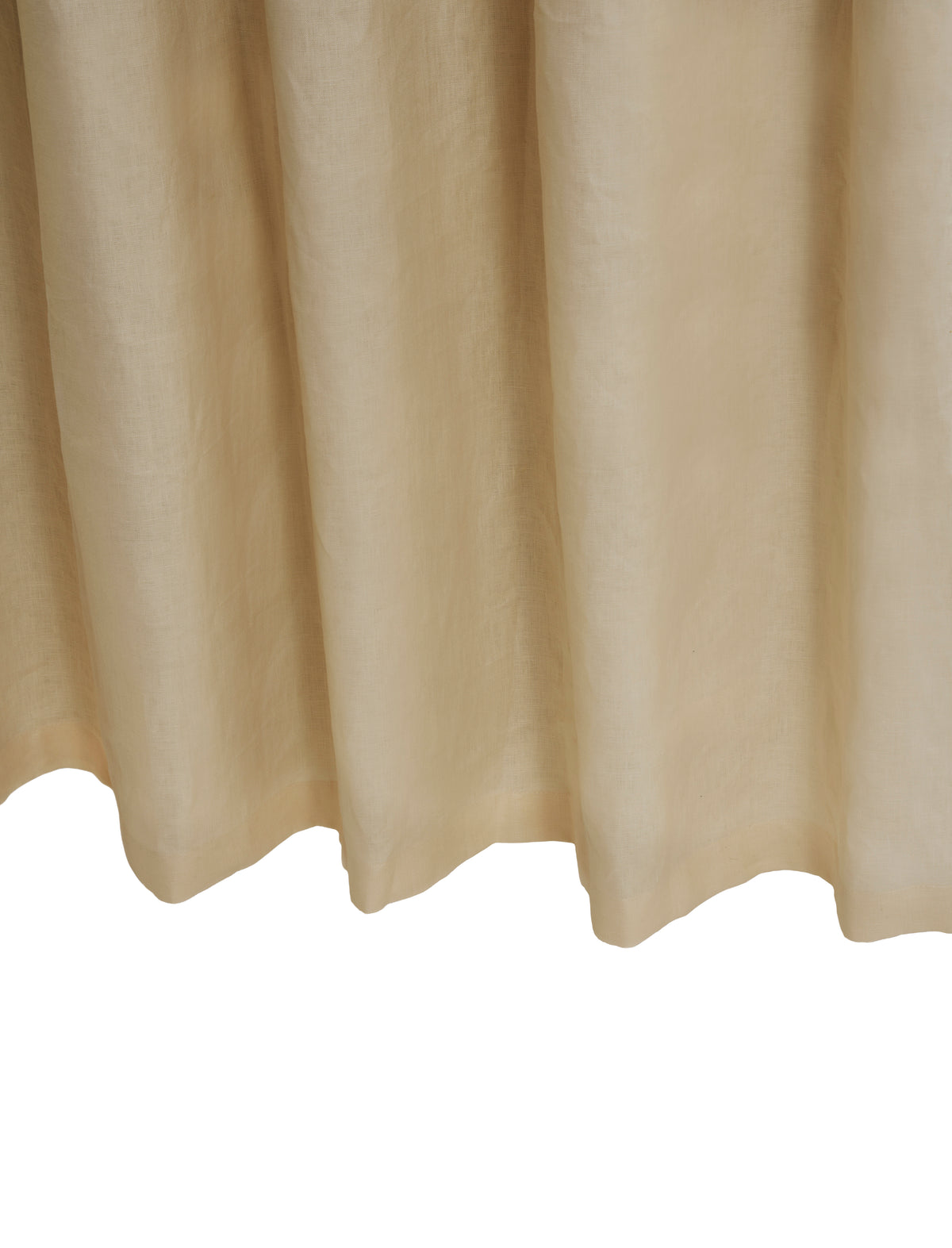 The blackout lined curtain - mediumweight linen - cornsilk