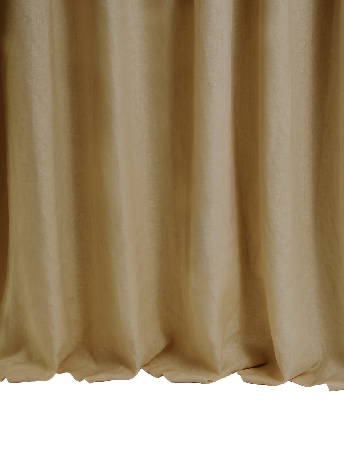 The blackout lined curtain - mediumweight linen - lute
