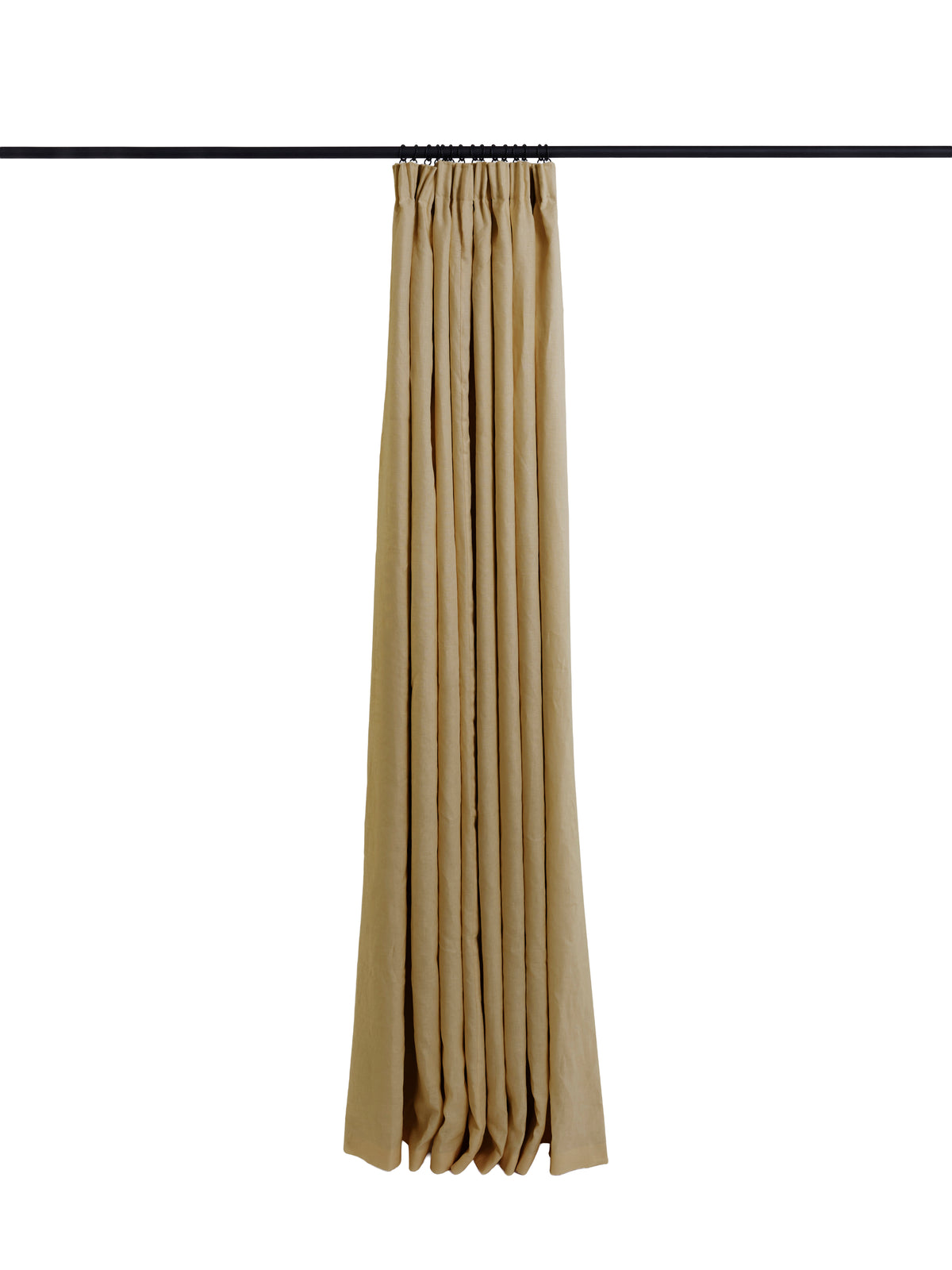 The blackout lined curtain - mediumweight linen - lute