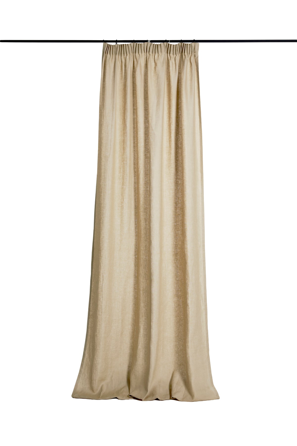 Full length sheer curtain - mediumweight - hanbury cornsilk