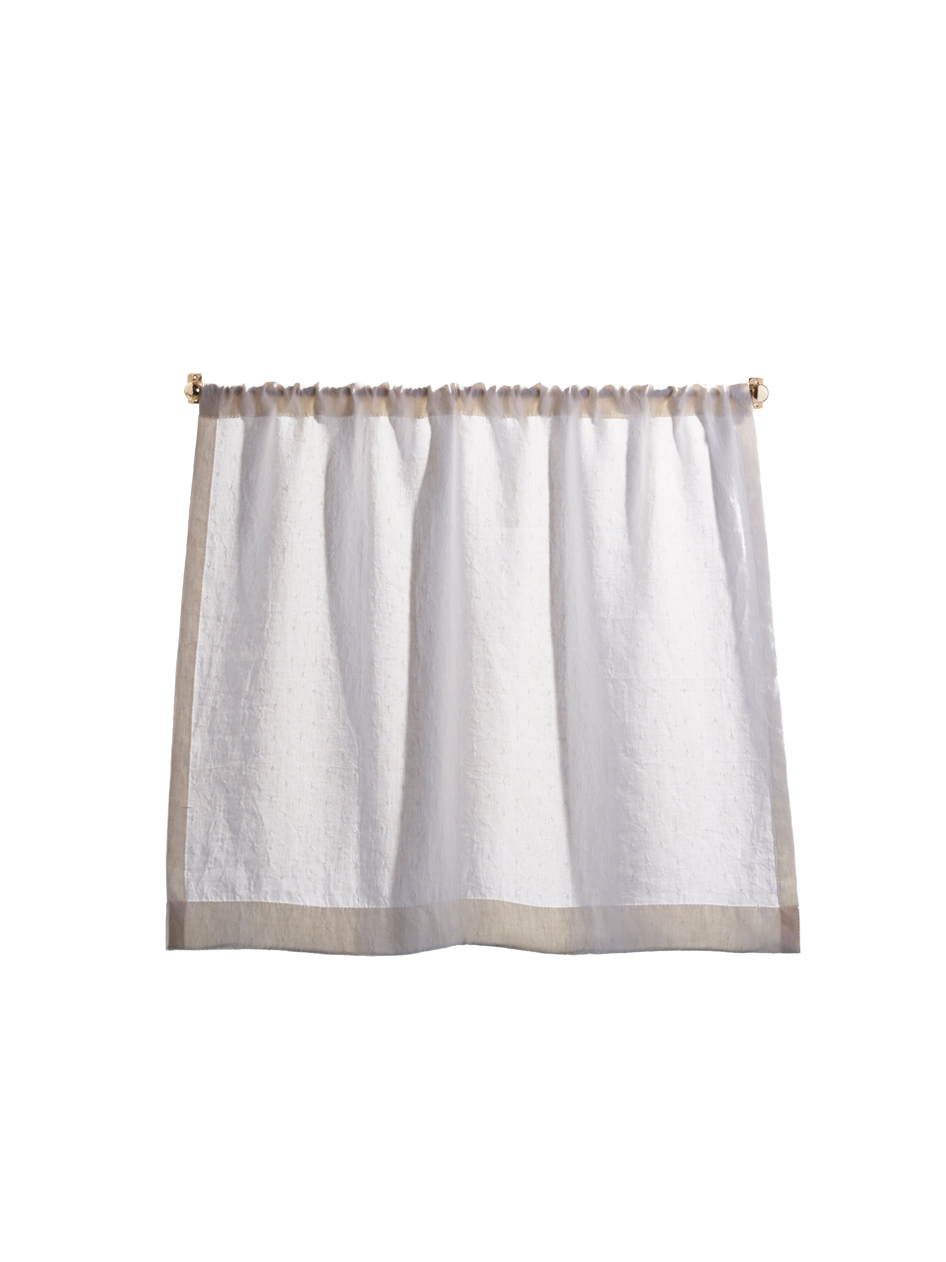 Cafe curtain 12 - pocket top - alvington - Pole Width 49cm x Drop 86cm