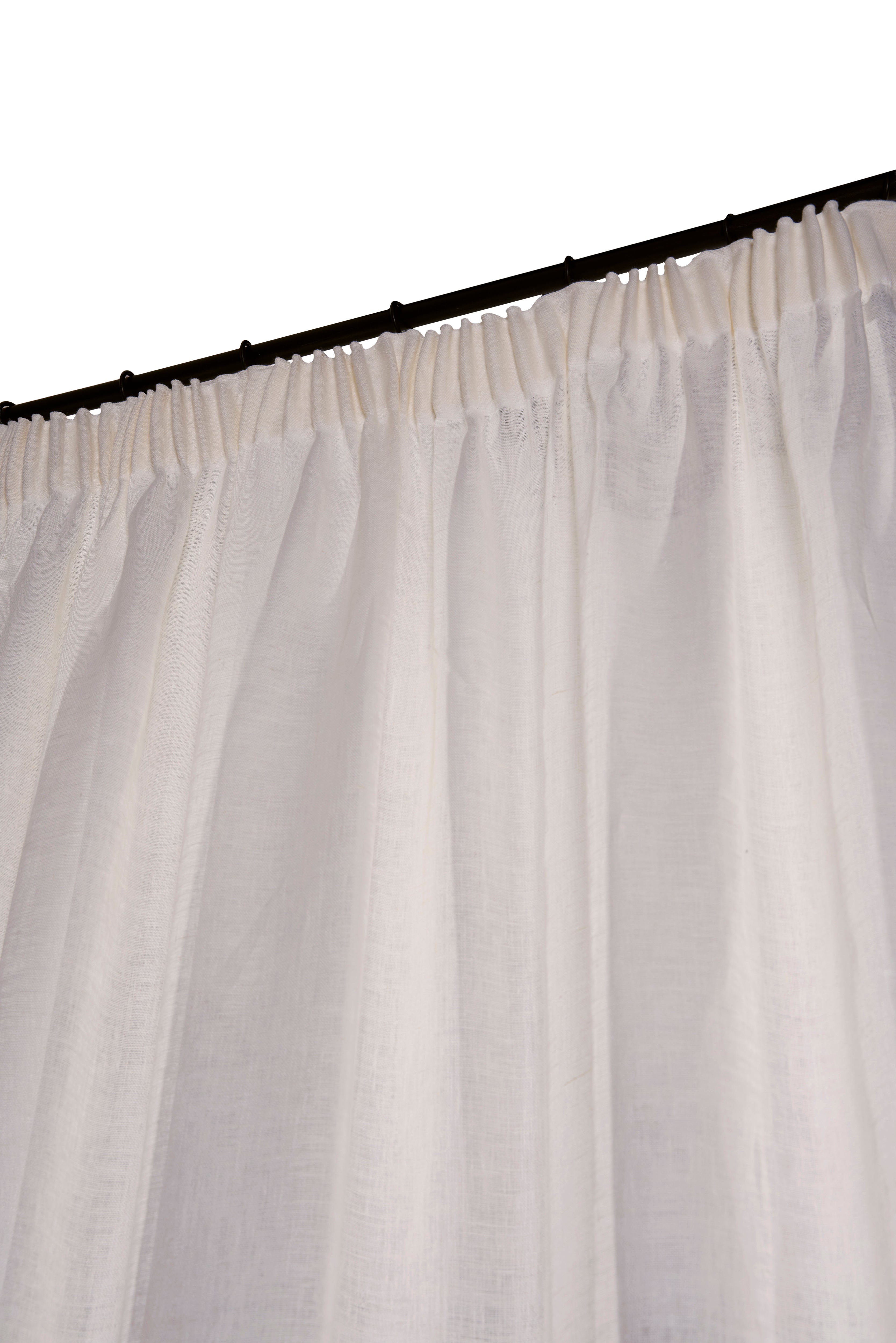 The full length sheer - openweave linen