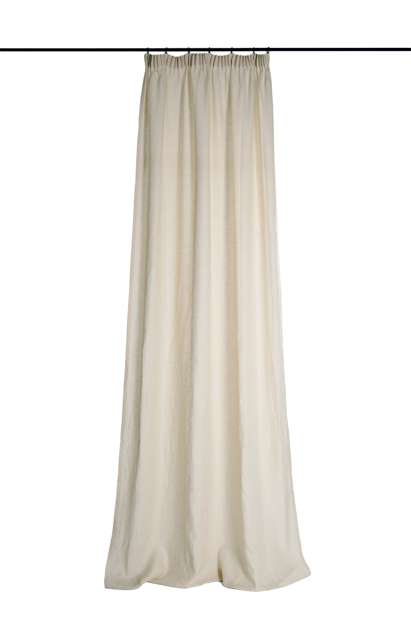 Full length sheer curtain - lightweight - elderfield vellum