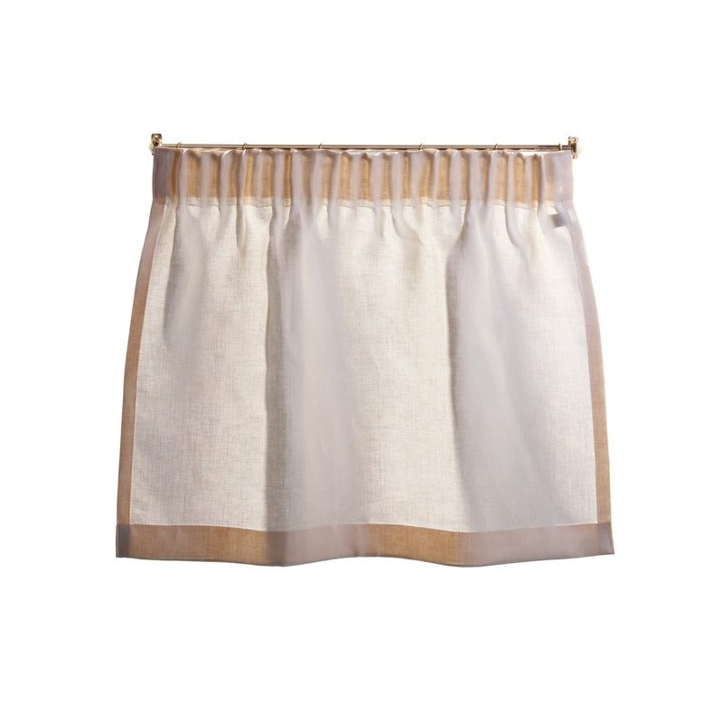 cafe curtain - pleated top - mediumweights - East London Cloth