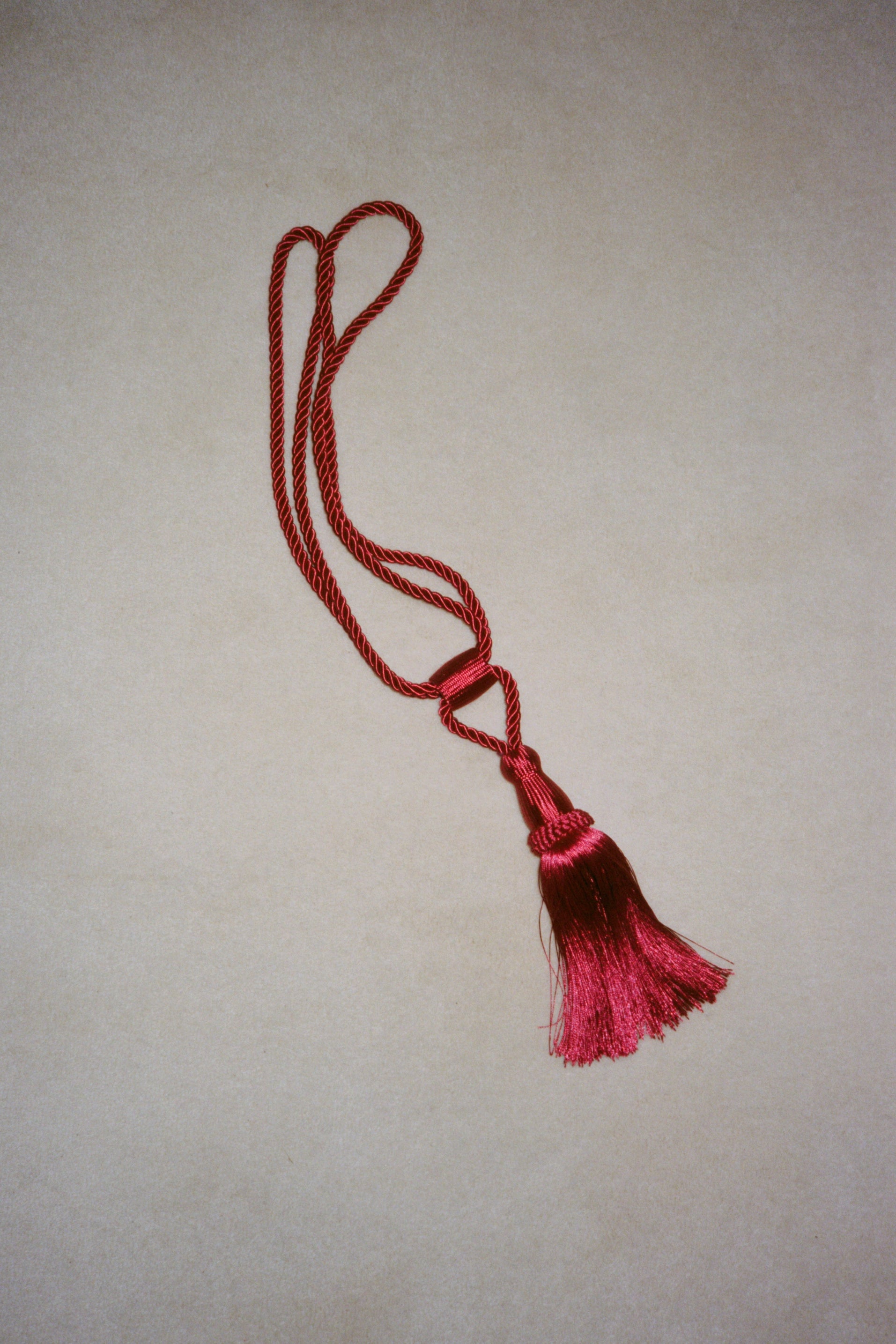 Curtain tie back - cherry