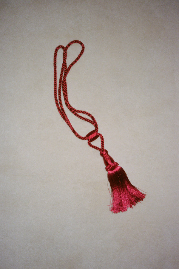 Curtain tie back - cherry