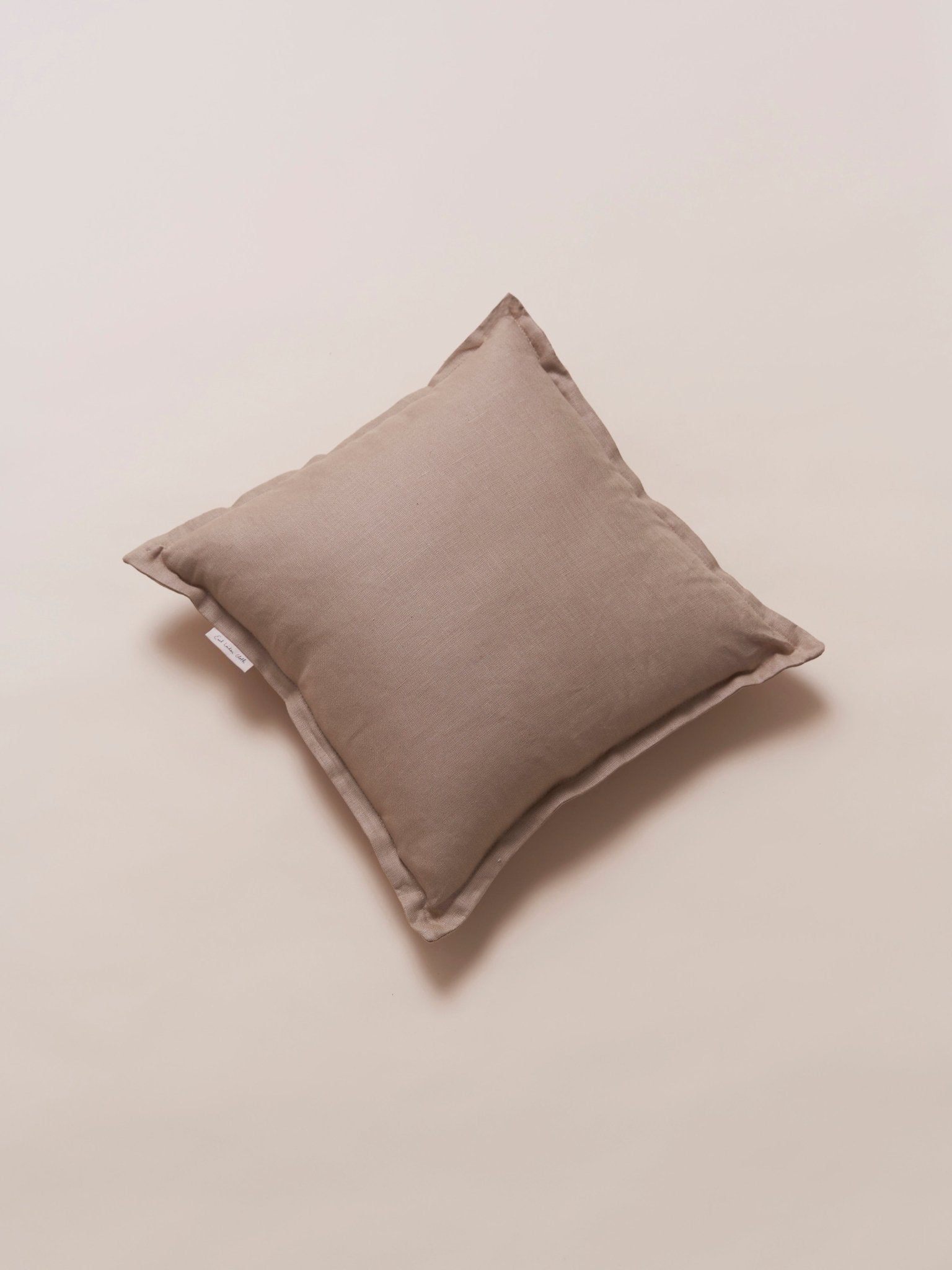Hanbury lute - border cushion - East London Cloth