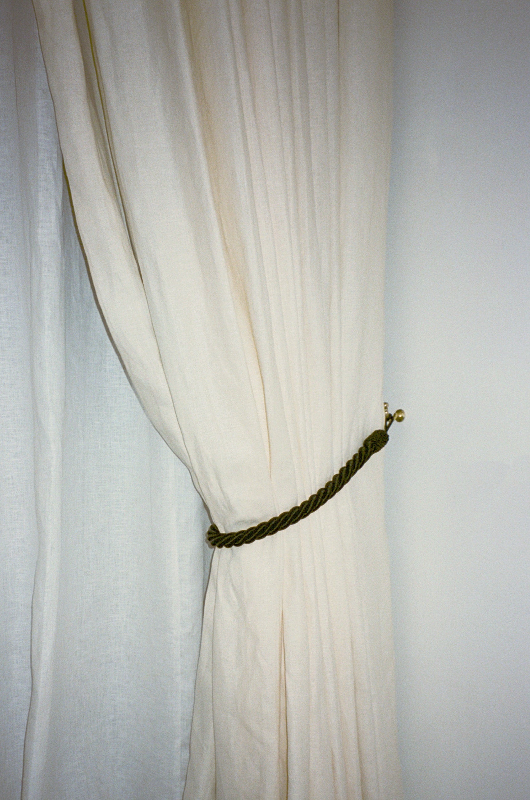 Satin rope curtain tie back - midnight