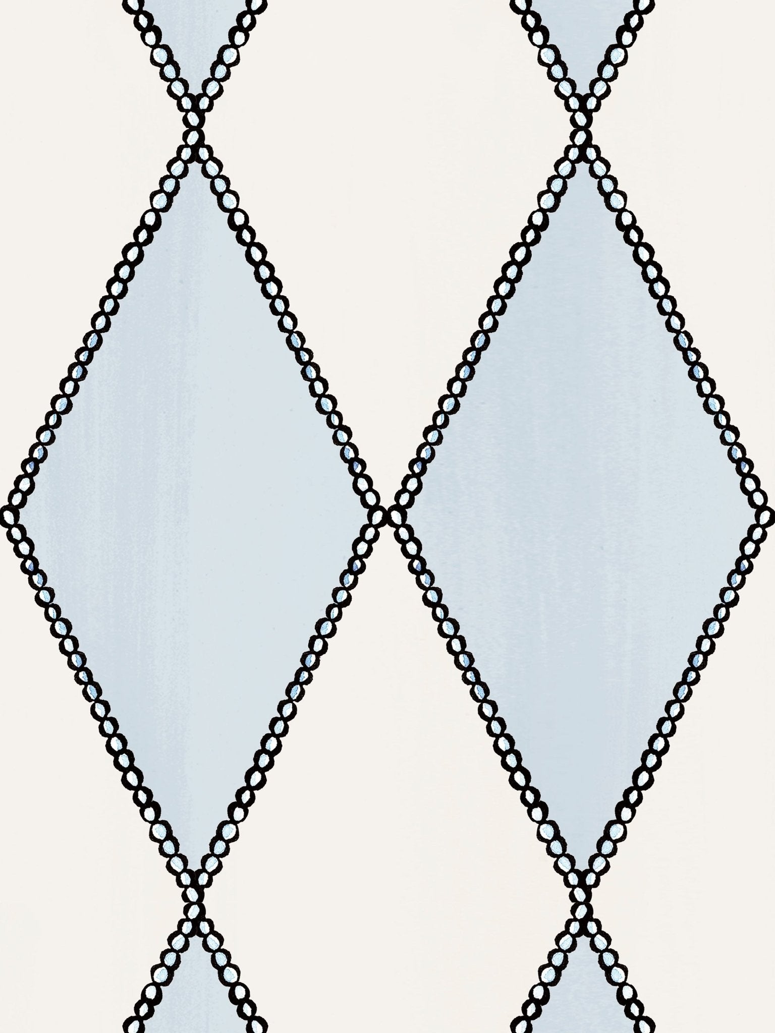 Harlequin pearl - gustavian blue - East London Cloth