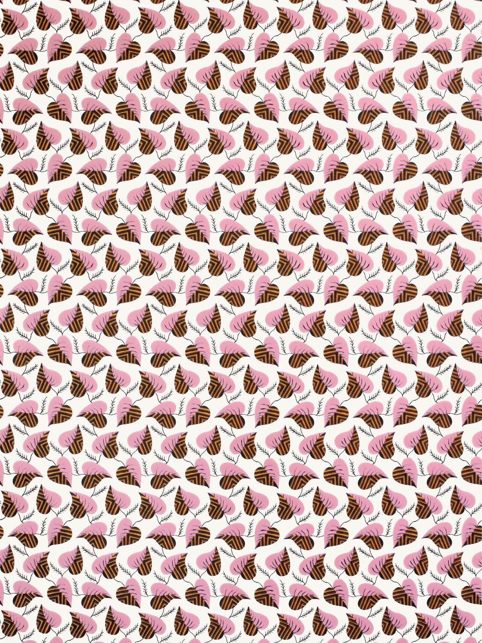 Love leaves - pink - East London Cloth