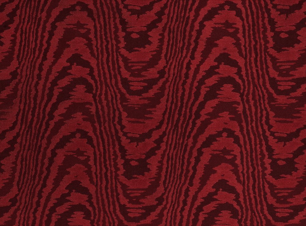 Moire tisse - Lulu's rouge - East London Cloth