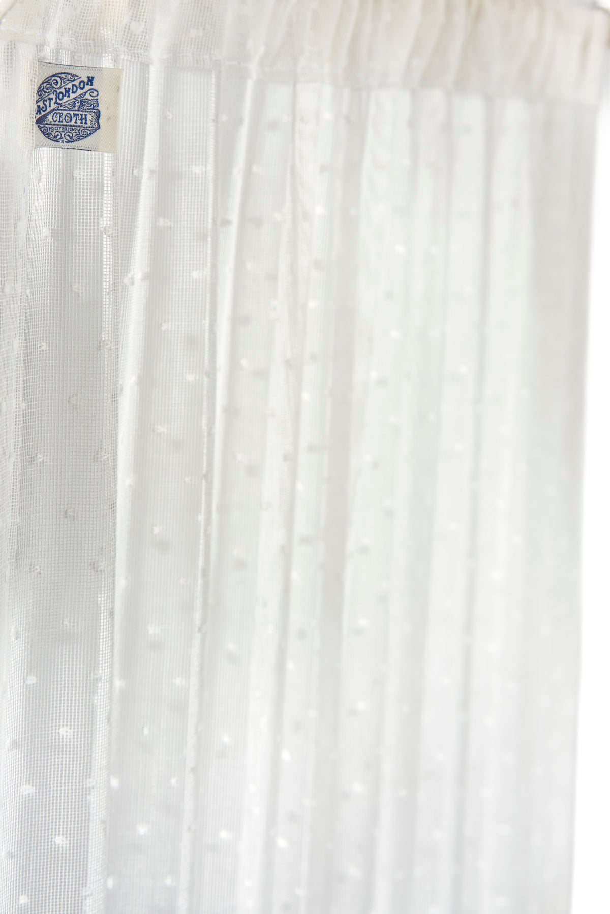 The cafe curtain - lace with a double pocket - polski