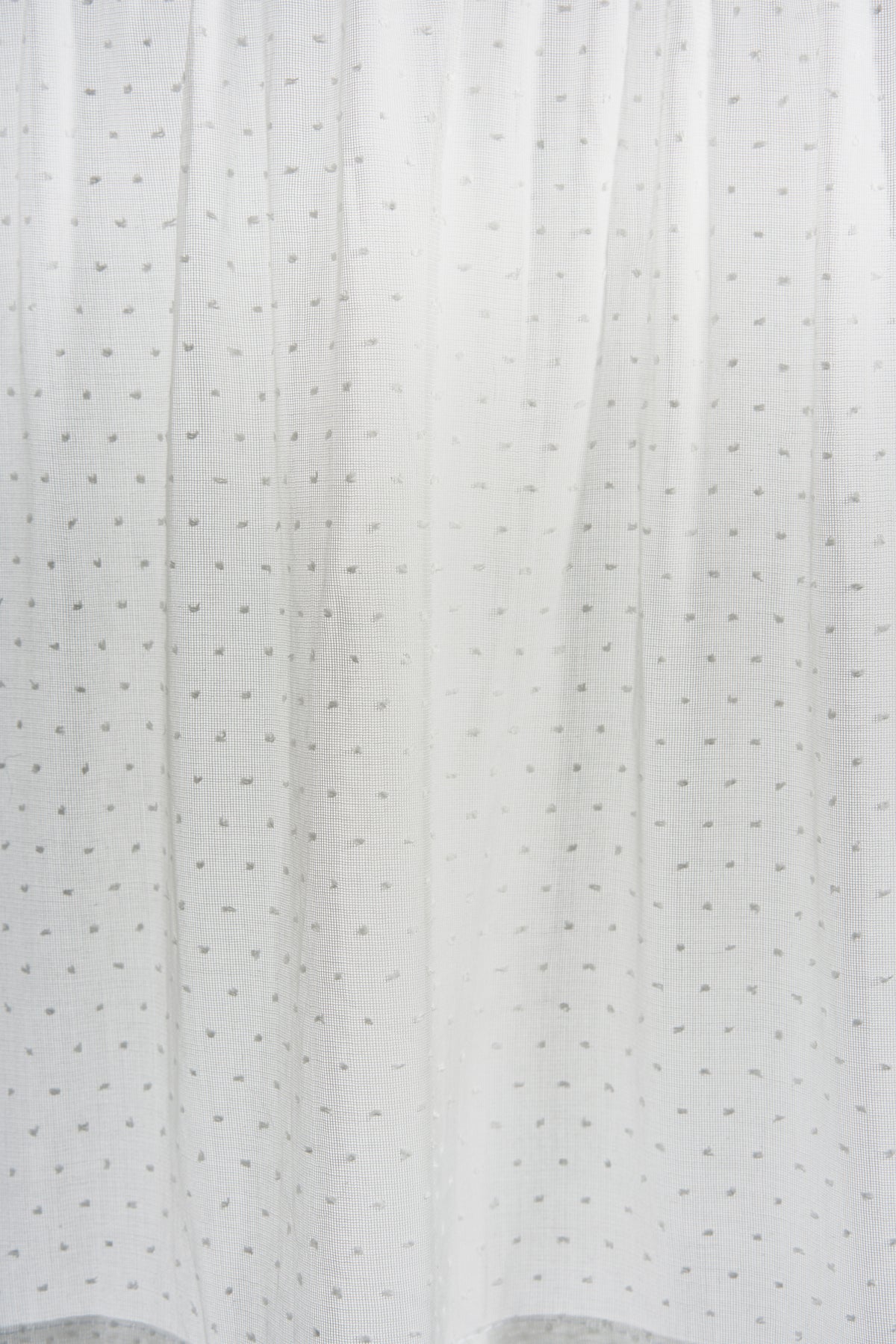 The cafe curtain - lace with a pleated top - polski
