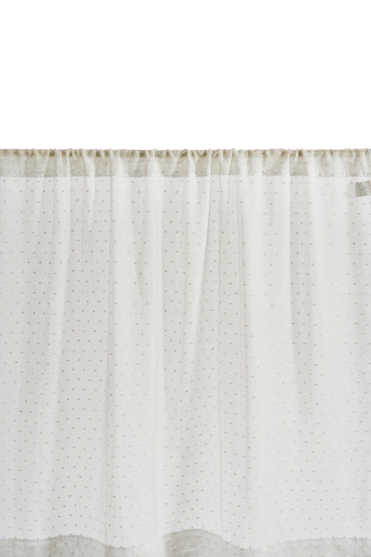 The cafe curtain - lace with a pocket top - polski