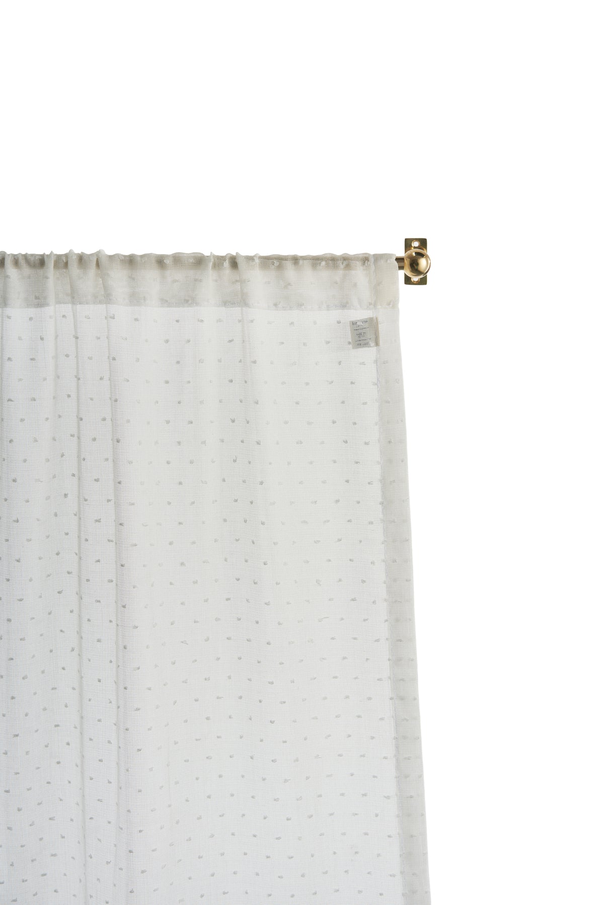 The cafe curtain - lace with a pocket top - polski