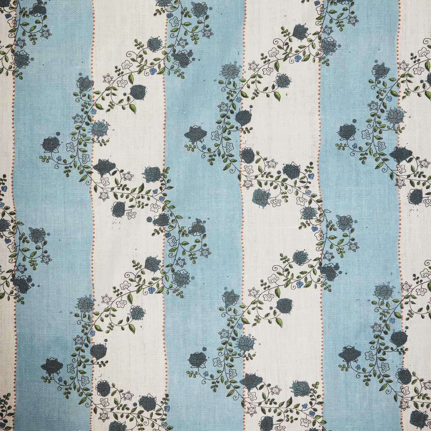 Vine blots - dusty blue - East London Cloth